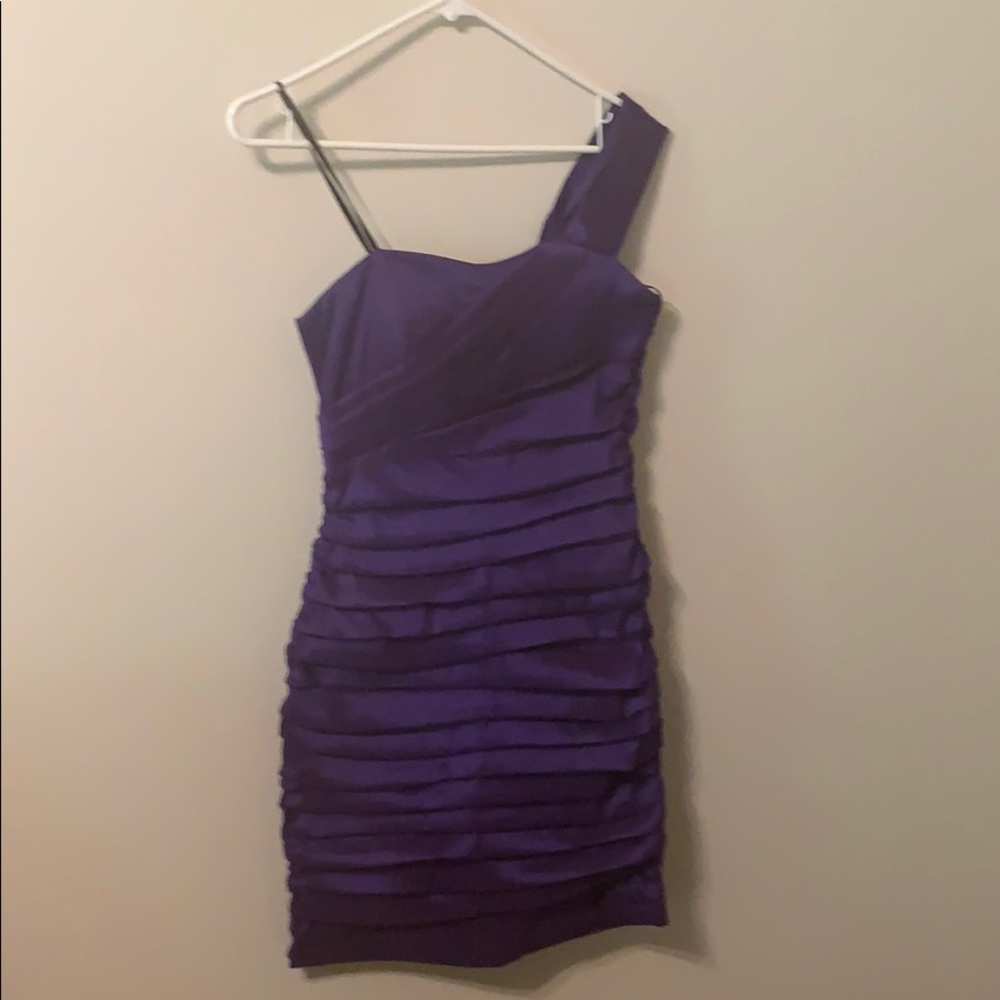 Purple cocktail dress